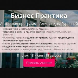 [Александра Гуреева] Бизнес Практика 8 - й поток