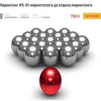 [Дмитрий Зорин] Маркетинг #9. От маркетолога до отдела маркетинга (2019)