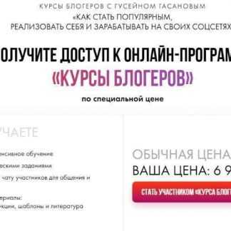 [Гусейн Гасанов, Мария Солодар] Курсы блогеров. Как стать популярным, реализовать себя и зарабатывать на своих соц сетях (2018) скачать