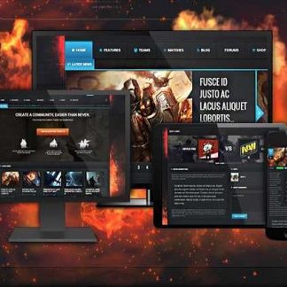 Игровой сайт на основе шаблона Blackfyr для WordPress