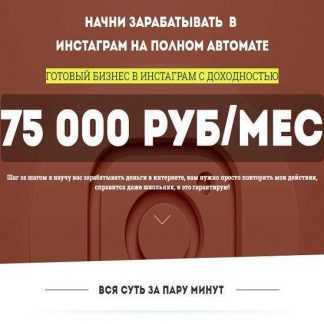 [Оксана Николаева] ПРИБЫЛЬНЫЙ БИЗНЕС В ИНСТАГРАМ! 75 000 РУБ/МЕС (2019)