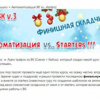 [Рогожкин] Льём трафик из ВК v.3 (Все фишки + Автоматизация ВК vs.. starters) скачать