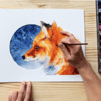 [Сара Стоукс] Выразительные портреты животных акварелью (2021) (Expressive Animal Portraits in Watercolor) [Domestika]