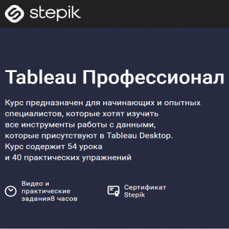 [Stepik] Tableau Профессионал (2021)