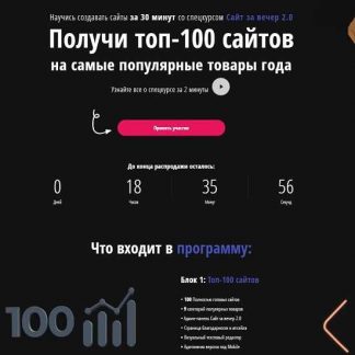 [super-opt.ru] Сайт за вечер 2.0 + топ-100 сайтов на самые популярные товары года