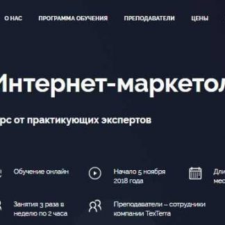 [TeachLine] Интернет-маркетолог. Курс от практикующих экспертов (2018) скачать