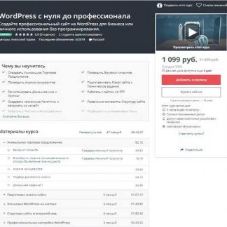 [Udemy] WordPress с нуля до профессионала (2019)