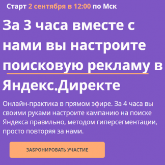 [Yagla] [Никита Глинин] Практикум по настройке рекламы на поиске Яндекса (2021)