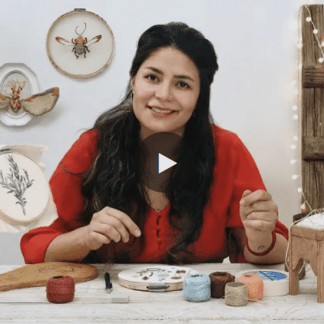 [Domestika][Gimena Romero] Рисование нитками: техника текстильной иллюстрации (2022)