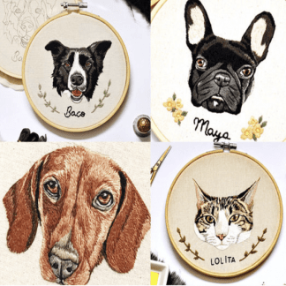 [Needle Painting for Beginners][Domestika][Valentina Castillo] Вышитые портреты животных. Рисование иглой для начинающих (2022)