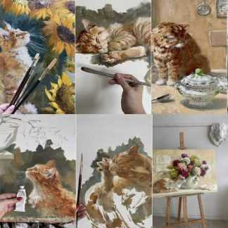 [lectoroom][Мария Павлова] Живопись рыжого кота маслом (2022)