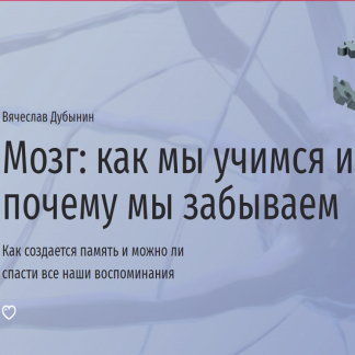 [Прямая речь][Вячеслав Дубынин] Мозг: как мы учимся и почему мы забываем (2022)