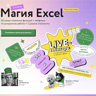 [Ренат Шагабутдинов] Магия Excel. Модуль "Магистры" (продвинутый уровень) (2022) [МИФ. Курсы]