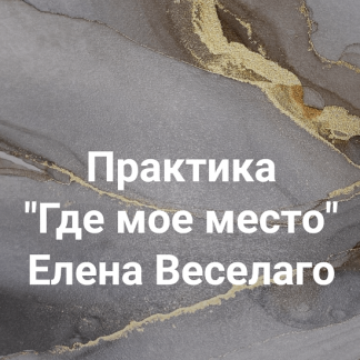 [Елена Веселаго] Практика "Где мое место" (2022)