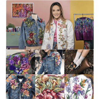 [Ana María Restrepo][Domestika] Модный дизайн. Роспись и вышивка одежды (2022)