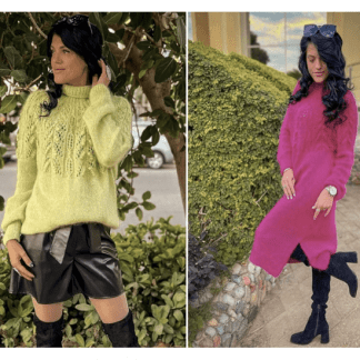 [Анна Ройзман] Свитер-платье Grace_duet (2022) [roizman_knitt]