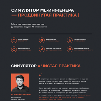[karpov.courses] Симулятор Machine Learning Engineer продвинутая практика (2022) [Валерий Бабушкин, Станислав Гафаров, Богдан Печёнкин]