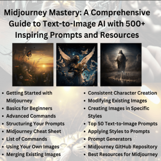 Midjourney Mastery: полное руководство по преобразованию текста в изображение c 500 подсказками и ресурсами + ChatGPT Mastery c 10 000 подсказок (2023)