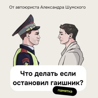 [Александр Шумский] Памятка Что делать, если остановил гаишник? (2023)