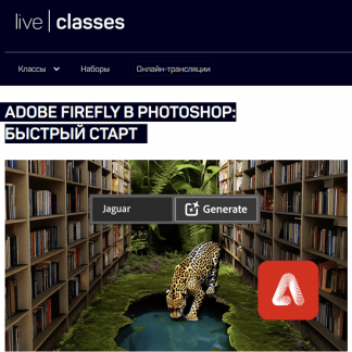 [Антон Мартынов] Adobe Firefly в Photoshop: быстрый старт (2023) [liveclasses]
