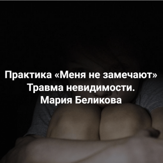 [Мария Беликова] Меня не замечают. Травма невидимости (2023) [Центр Современных системных расстановок Елены Веселаго]