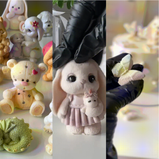 [Ольга Сикова] Фигурки и декор из Птичьего молока, как альтернативная замена шоколаду (2024) [Si_Fleur]