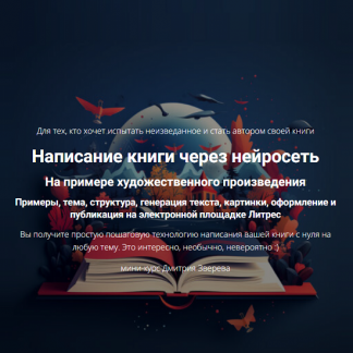[Дмитрий Зверев] Написание книги через нейросеть (2024)