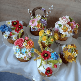 [Виталия Сейдаметова] Пасхальная выпечка в цветах (2025) [vitalija_cake] [Тариф Профи]