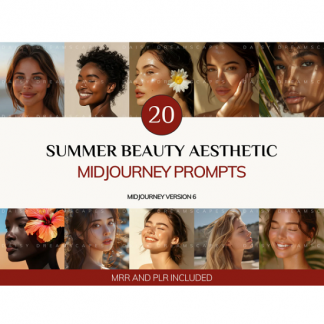 [DaisyDreamscapes] Промпты для создания изображений летних эстетичных красавиц в Midjourney (2025)