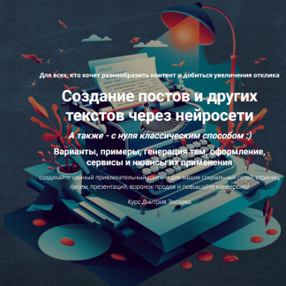 [Дмитрий Зверев] Создание постов и других текстов через нейросети (2025)