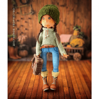 [Елена Шаповалова] Вязаная крючком кукла Лерочка (2025)