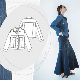 [Любовь Смицких] Джинсовая куртка (2025) [Академия Burda]