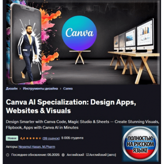 [Неямул Хасан] Специализация Canva AI: разработка приложений, веб-сайтов и визуальных эффектов (2025) [Udemy]