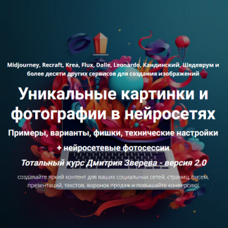 [Дмитрий Зверев] Тотальный курс по картинкам в нейросетях 2.0 (2025) [Тариф Полная версия]