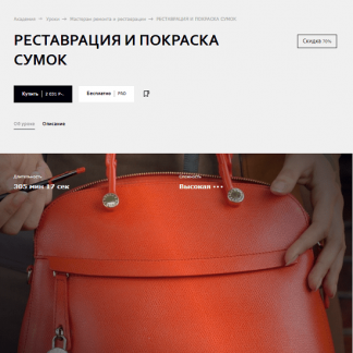 [Левон Тонян] Реставрация и покраска сумок (2025) [Academy Chisto Blisto] [Кожевенное дело]