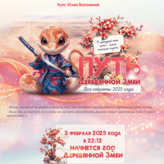 [Юлия Воронина] Путь Деревянной змеи. Все секреты 2025 года [Тариф Голд]
