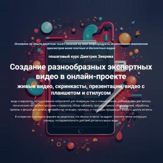 [Дмитрий Зверев] Пошаговый курс по созданию экспертных видео в онлайн-проекте (2025) [Тариф Стандарт]