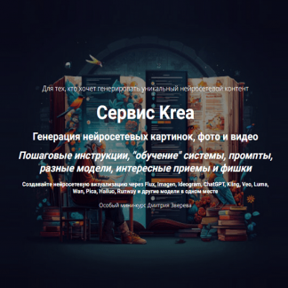 [Дмитрий Зверев] Сервис Krea. Генерация нейросетевых картинок, фото и видео (2025) [Тариф Мини-курс по сервису Krea]