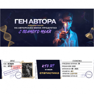[Webщик] Ген автора: зарабатывай на авторских мини-инфопродуктах (2025)