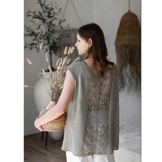 [Наталья Пелых] Женский топ The wonder garden (2024) [knitforsweet]