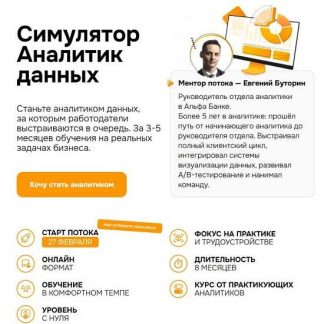 [Андрон Алексанян, Илья Трофимов] Симулятор Аналитик данных (2025) [Тариф VIP] [Simulative]