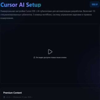 [AlexeyTripleA] Cursor AI Setup (2026)