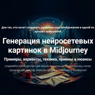 [Дмитрий Зверев] Генерация нейросетевых картинок в Midjourney (2026) [Тариф Про нейросеть Midjourney]