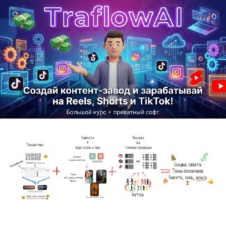 [Squadron] TraflowAI: создай контент-завод и зарабатывай на Reels, Shorts и TikTok! Курс + приватный софт (2025)