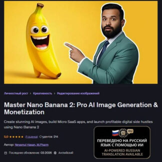 [Neyamul Hasan] Master Nano Banana 2: Генерация и монетизация изображений на основе ИИ (2026) [Udemy] [M.Pharm]
