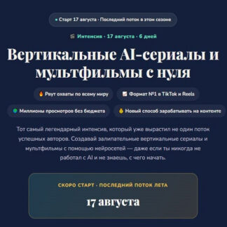 [Анна Пронченко, Марина Соль] Вертикальные AI-сериалы и мультфильмы с нуля (2026)