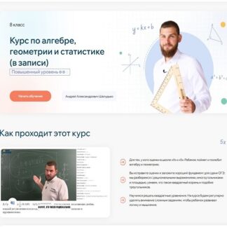 [Андрей Шелудько] Курс по алгебре, геометрии и статистике. Повышенный уровень. 8 класс (2026)