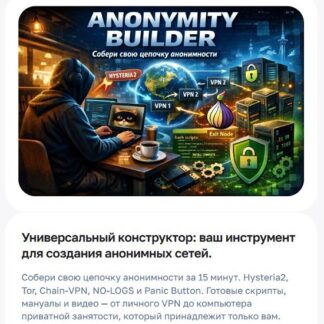 [Vektor T13] Универсальный конструктор: ваш инструмент для создания анонимных сетей (2026) [Detect.Expert Academy]