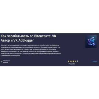 [Анна Белова] Как зарабатывать во ВКонтакте: VK Автор и VK AdBlogger (2026) [Stepik]