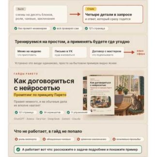 [Pareto] Как договориться с нейросетью. Промптинг по принципу Парето (что актуально сейчас - осенью 2026 года)